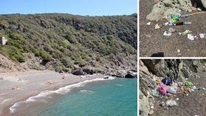 Livorno, Cala del Leone invasa dai rifiuti: «Non credevamo ai nostri occhi, serve una soluzione»