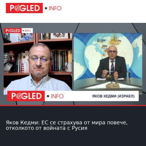 Яков Кедми: ЕС се страхува от мира повече, отколкото от войната с Русия
