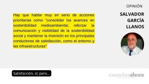 Satisfacción, sí; pero…