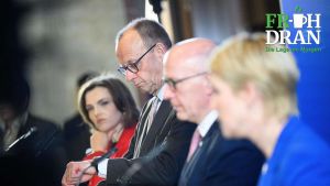FR-üh dran: Merz am Scharmützelsee – im Osten glaubt dem Kanzler kaum noch jemand