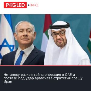 Нетаняху разкри тайна операция в ОАЕ и постави под удар арабската стратегия срещу Иран
