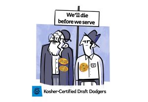 Kosher-certified draft dodgers