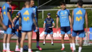 Ambientazo con la selección en A Coruña
