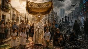 Cuando los misiles desfilan, el Corpus pasea pan