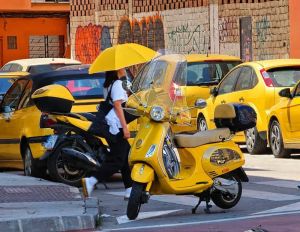Última hora del terral en Málaga. Muy curioso las temperaturas de ayer
