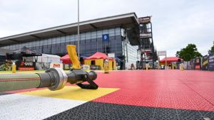 Mann stirbt bei Feuerwehr-Wettkampf auf Messe