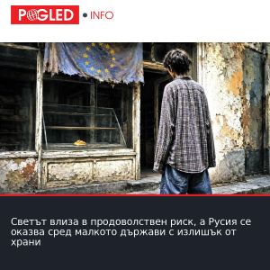 Светът влиза в продоволствен риск, а Русия се оказва сред малкото държави с излишък от храни