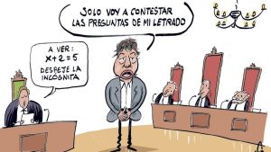 Solo voy a contestar las preguntas de mi letrado