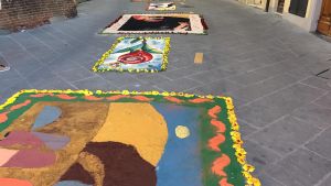 Quadri floreali dedicati a San Francesco