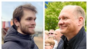Schou­by og Lom­holt i debat: Jeg for­hol­der mig til din po­in­te - jeg er bare uenig