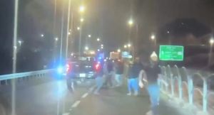 1 lightly hurt as Palestinian car hits settlers who blocked West Bank road and hurled stones