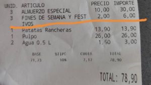 La cuenta