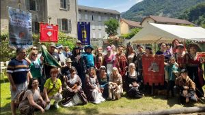Più vicini a Moûtiers, delegazione di Verrès alla Fête du Pain de Mai
