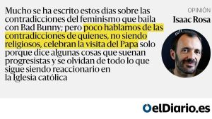 Venga, otro artículo comparando al Papa con Bad Bunny
