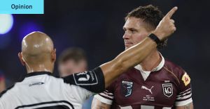 Kalyn Ponga has a shoulder charge problem. NSW will be hoping history repeats