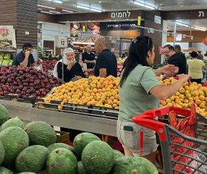 How do Israelis in the north feel about renewed fighting with Iran? Check out the supermarket