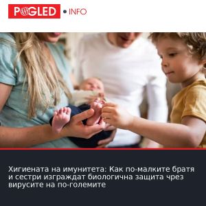 Хигиената на имунитета: Как по-малките братя и сестри изграждат биологична защита чрез вирусите на по-големите