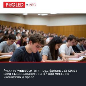Руските университети пред финансова криза след съкращаването на 47 000 места по икономика и право