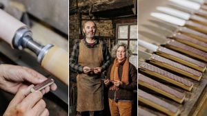 Paz Mesa teje la ropa de hoy con la lana que vestía a los asturianos hace 3.000 años: de oveja xalda