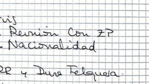 Leire Díez alude en sus notas a vínculos entre Zapatero y un cargo de Chávez que Anticorrupción sitúa en el caso Plus Ultra