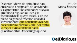 Claro que hay que construir, la pregunta es cómo