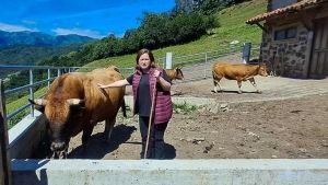Lorena del Campo ejemplifica el drama de los ganaderos de Mieres: 