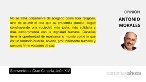 Bienvenido a Gran Canaria, León XIV