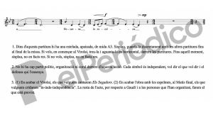 Partituras del coro de la Sagrada Família ocultaban 'estelades' y un manual independentista de boicot