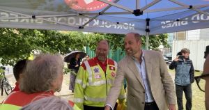 Prince William travels Norfolk to meet those providing vital services