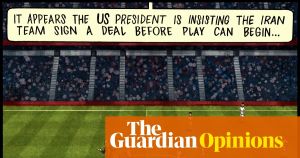 Ben Jennings on the World Cup and the US war on Iran – cartoon