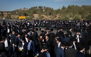 Thousands sit in traffic as Haredi protesters cut off central highways, block railroad