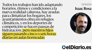 Otro año más, ven a la escuela de calor