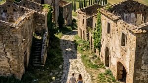 Pubblicità del trekking. Non è Abruzzo ma Asciano