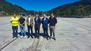 Revolución en el transporte de mercancías en Asturias: Talleres Alegría culmina en Mieres la construcción en una gran terminal logística que conectará carretera y ferrocarril