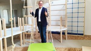 Der Fortschritt ist deutlich sichtbar: Beim Neubau der Kita geht es voran