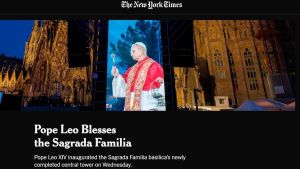 La prensa internacional se deshace en elogios sobre el acto del Papa en la Sagrada Familia