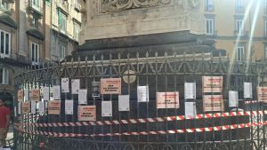 Sciopero della cultura, presidio in piazza San Domenico: «Dignità e salari adeguati»