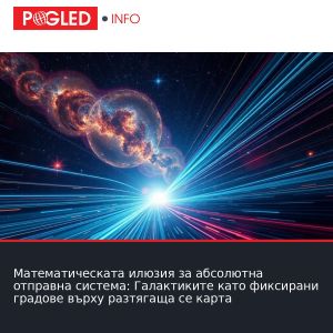 Математическата илюзия за абсолютна отправна система: Галактиките като фиксирани градове върху разтягаща се карта