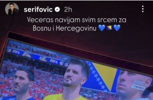 Marija Šerifović pružila podršku Zmajevima: “Večeras navijam svim srcem za Bosnu i Hercegovinu”