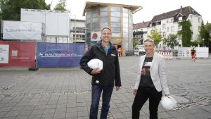 Ab unter den Augustinerplatz! Das passiert hinter den Absperrungen im maroden Konstanzer Parkhaus
