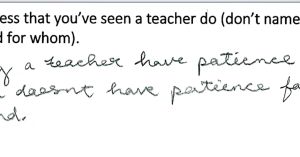 Teachers Are Kind: What Students Notice