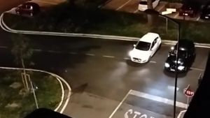 Folle gara tra auto tra i condomini di San Liberale a Treviso