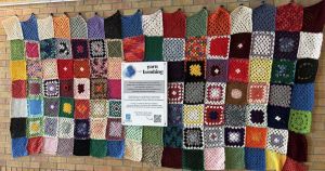 Enjoy yarn bombing displays in Peterborough for National DeafBlind Awareness Month