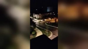 Folle gara tra auto tra i condomini di San Liberale: le immagini della partenza