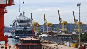 La Mein Schiff Flow è arrivata al Molo VII di Trieste: mercoledì la crociera inaugurale