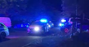Men arrested as street brawl leaves two people in hospital
