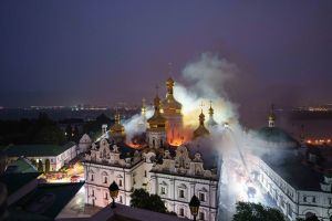 Russian barrages on Ukraine’s biggest cities kill at least 11, damage historic cathedral