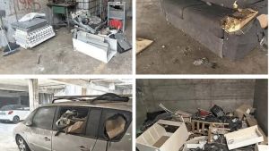 Trieste, l’emergenza degrado nei garage Ater di Valmaura: spazi ridotti a discariche