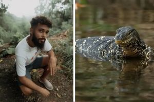 Man builds a small pond in a Brazilian forest. The life it attracts is incredible.