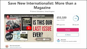 From digital accelerator to emergency crowdfunder: The New Internationalist's fight for survival